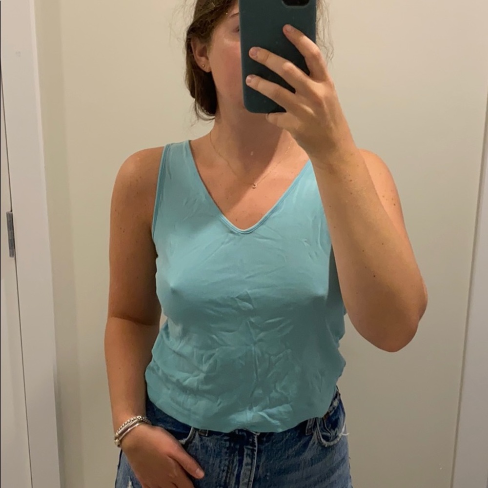 Vintage sigrid olsen turquoise tank